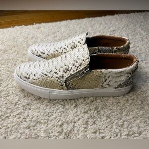 Women’s size 8 Snake Print Slip On Sneakers